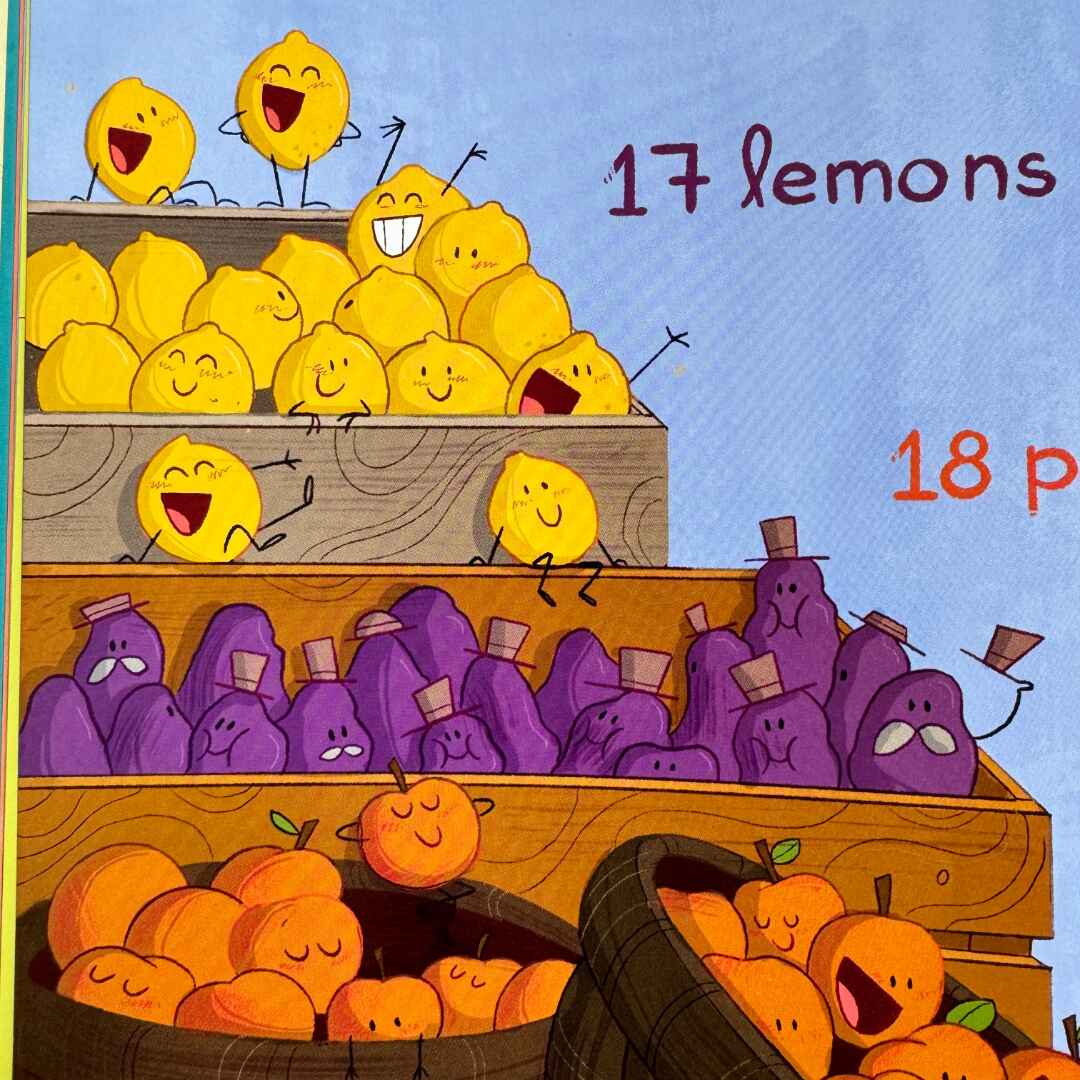 Carrie Tillotson, Counting to Bananas: A Mostly Rhyming Fruit Book